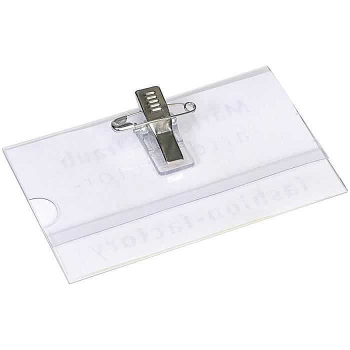 Plastique transparent Badge ID Porte 4 Tailles vertical ou horizontal ~ Vous Choisissez Taille Du Lot