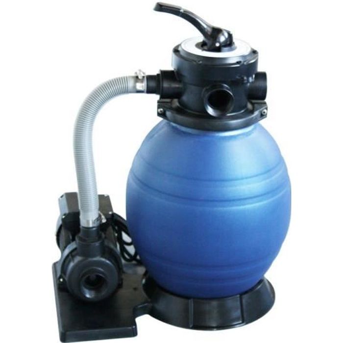 Groupe de filtration - HABITAT ET JARDIN - 3.5 m3/h - Filtre à sable - Pompe à sable - Bleu