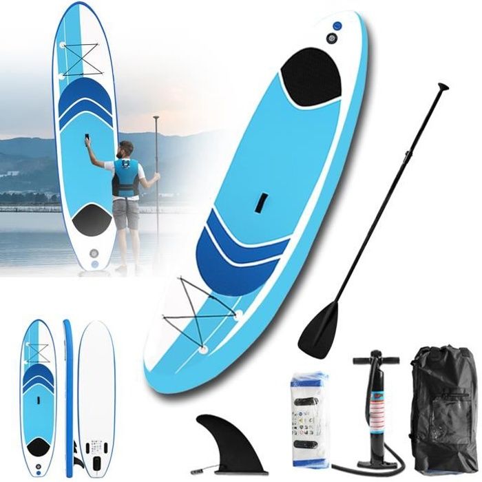 Planche De Paddle Gonflable Tuxedo Sailor 320 Cm – SUP Board Complet Avec Accessoires, PVC Double Couche