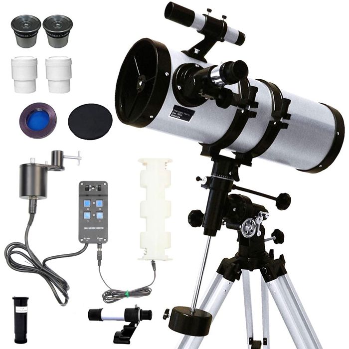 Pack Télescope Motorisé 1400-150 Big Boss + Monture Equatoriale EQ-3 + 2 Oculaires + Lentille + Chercheur + Moteur M4