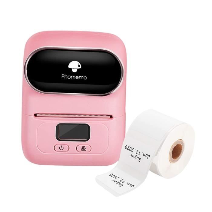 Mini imprimante d'étiquettes thermique Bluetooth Pocket Memo Imprimante de  papier photo pour Notes de réunion de plan de Rose - Cdiscount Informatique