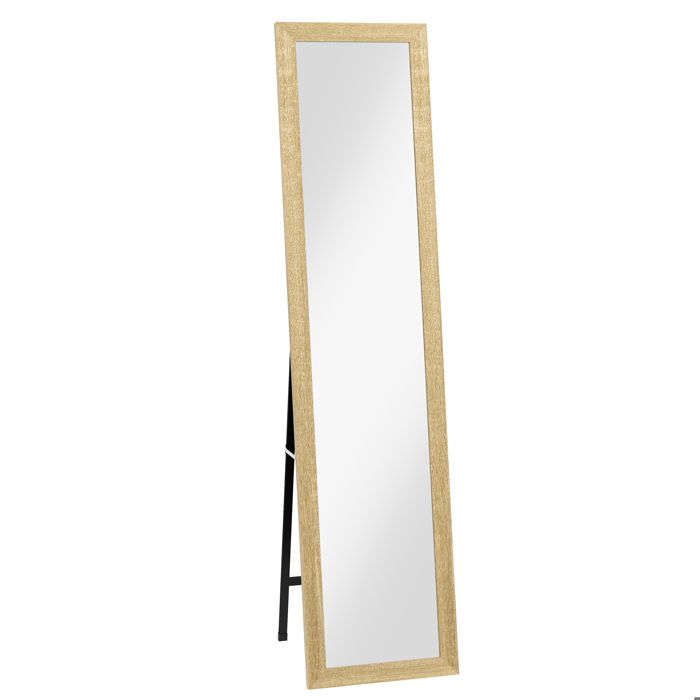 Miroir mural arche bois de pin 50 x 90cm LUKE | Leroy Merlin