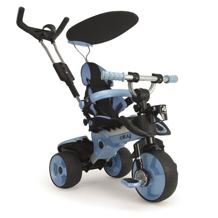 INJUSA Tricycle enfant évolutif City Bleu Cdiscount Jeux Jouets
