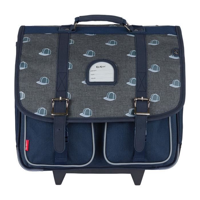Cartable roulettes KICKERS Print Boy 38cm 2 compartiments