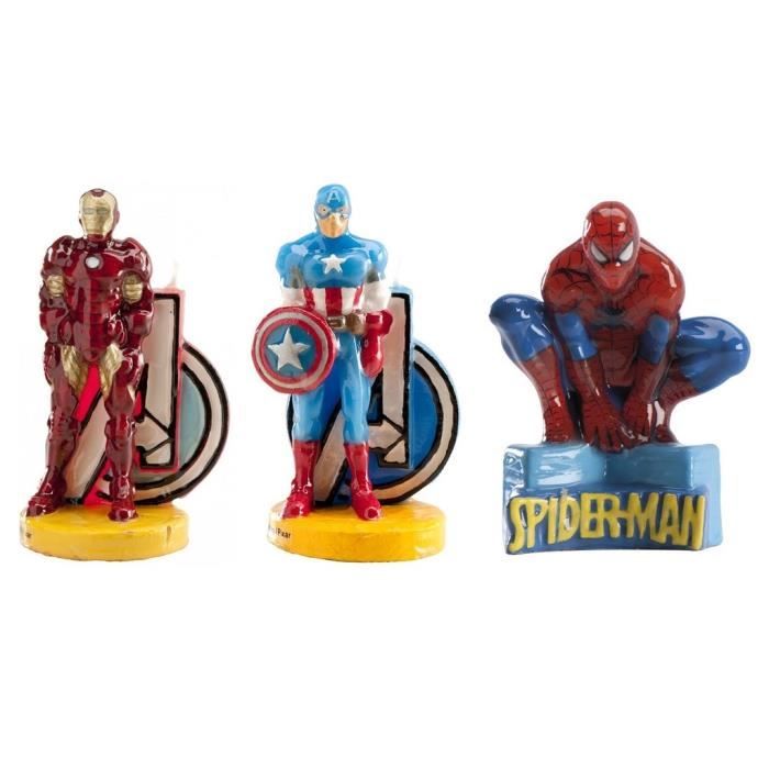 Lot 3 Bougie Marvel Spiderman Avengers Gateau Anniversaire Enfant Achat Vente Bougie Anniversaire Soldes Sur Cdiscount Des Le Janvier Cdiscount
