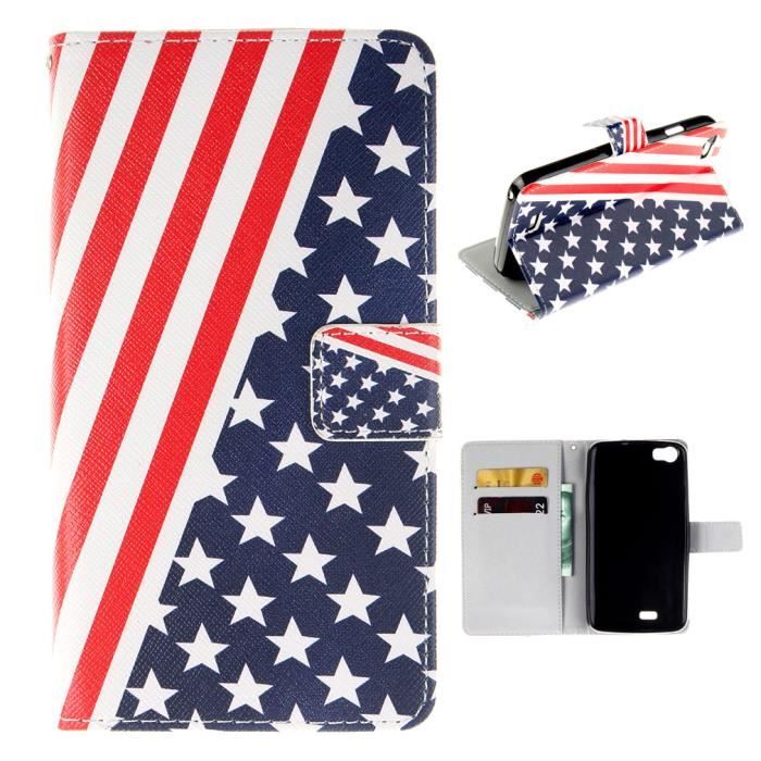 Étui Portefeuille Cuir PU Violet Wiko Lenny 2 – Rabat Magnétique, Emplacements Cartes, Support Intégré