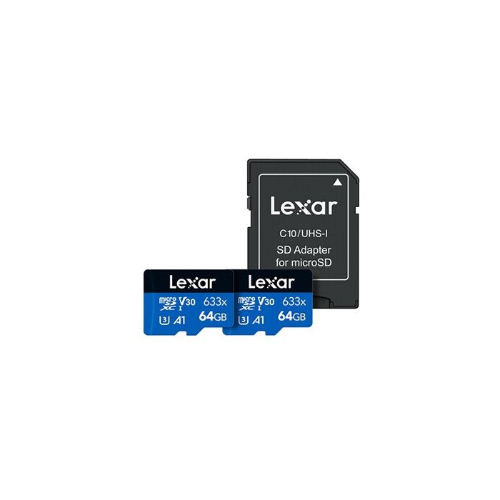 Pack de 2 Cartes mémoire micro SDXC Lexar UHS I C10 et - vue 4