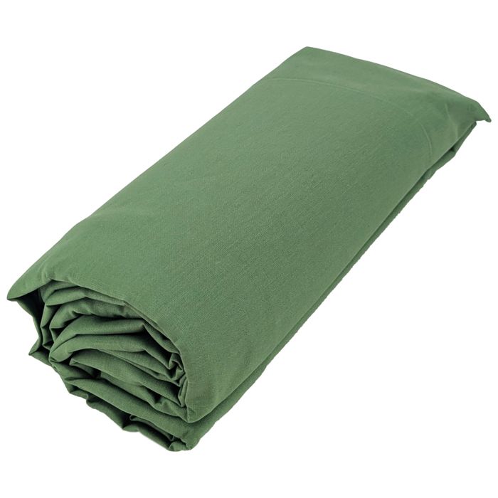 Drap housse 140x190 cm bonnet 30 coton ÉVASION Vert fougère Drap housse 140x190 cm bonnet 30 coton ÉVASION Vert fougère