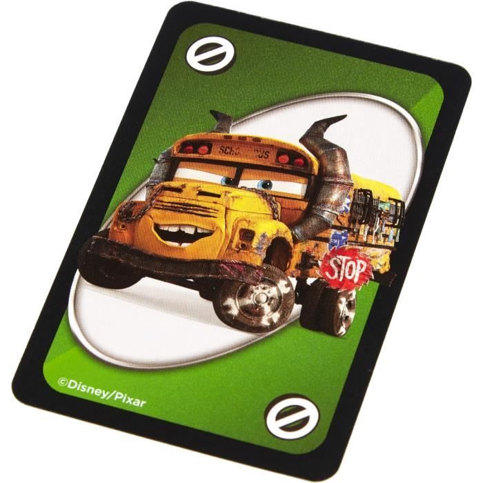 Jeu de Cartes UNO Disney Pixar Cars 3 MATTEL GAMES FDJ15 4 cartes Action Règle spéciale