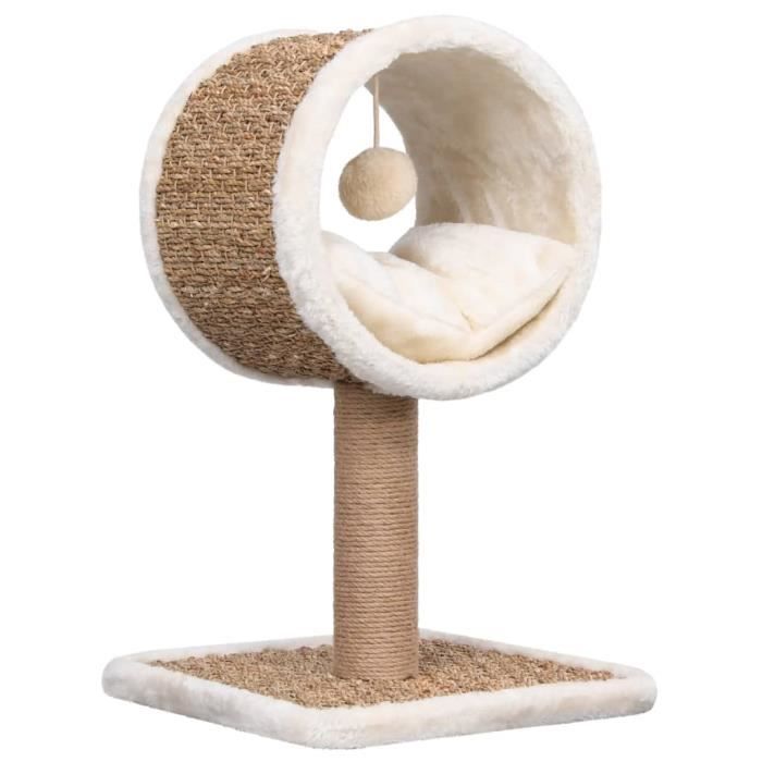 Comparer les prix de Arbre à chat - MOTHINESSTO - LY1550 - Beige - Tunnel supérieur - Jouet suspendu