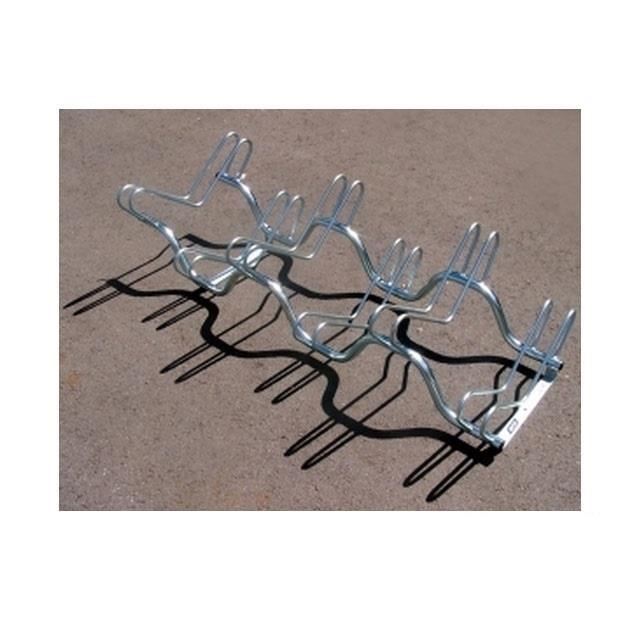 Râtelier vélo bois et métal, appuis deux-roues, mobilier urbain