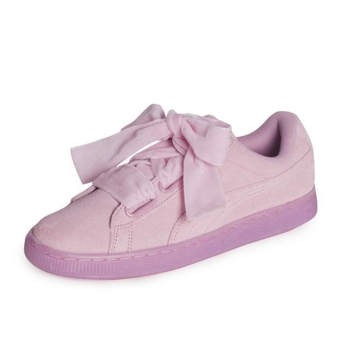 PUMA SUEDE HEART SATIN WNS - BASKETS MODE FEMME