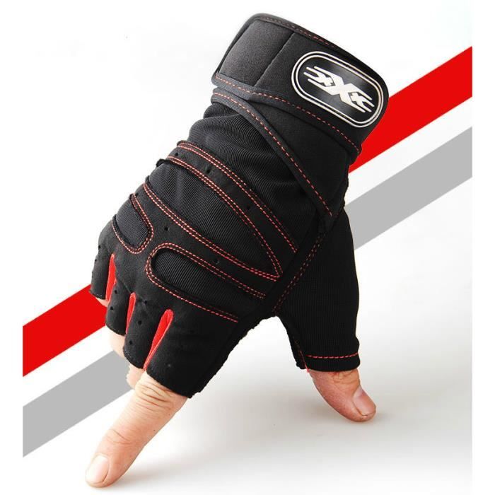 Gants Mitaines Vélo Moto Protection Anti-choc Antidérapant Gants Fitness Sport de Plein Air Gants Mitaines Vélo Moto Protection Anti-choc Antidérapant Gants Fitness Sport de Plein Air