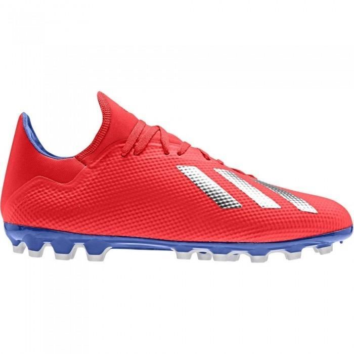 Chaussures de football ADIDAS X18.3 Exhibit Mode Suela AG Rojo 