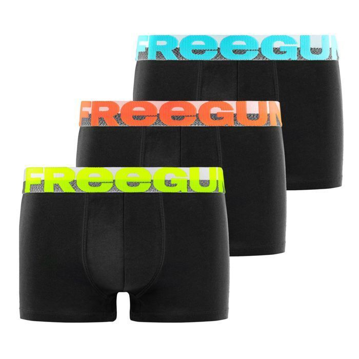 FREEGUN Boxer In Cotone Con Elastan – Confezione Da 3, Traspirante, Senza Cuciture, Anti-irritazione, Taglie Da S A XXL