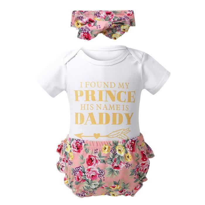 Bebe Fille Ensemble De Vetements Barboteuse Manches Courtes Imprime Et Bandeau Bloomers 0 9 Mois Blanc Blanc Blanc Cdiscount Pret A Porter