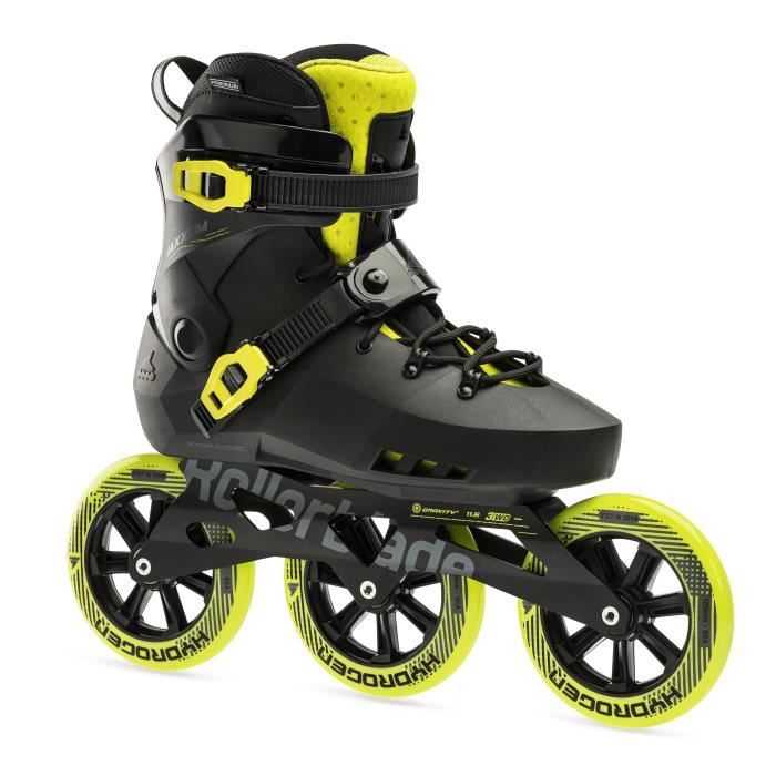 Rollers - ROLLERBLADE - Maxxum 125 - Noir/Lime - Taille 43 - Botte ventilée Rollers - ROLLERBLADE - Maxxum 125 - Noir/Lime - Taille 43 - Botte ventilée