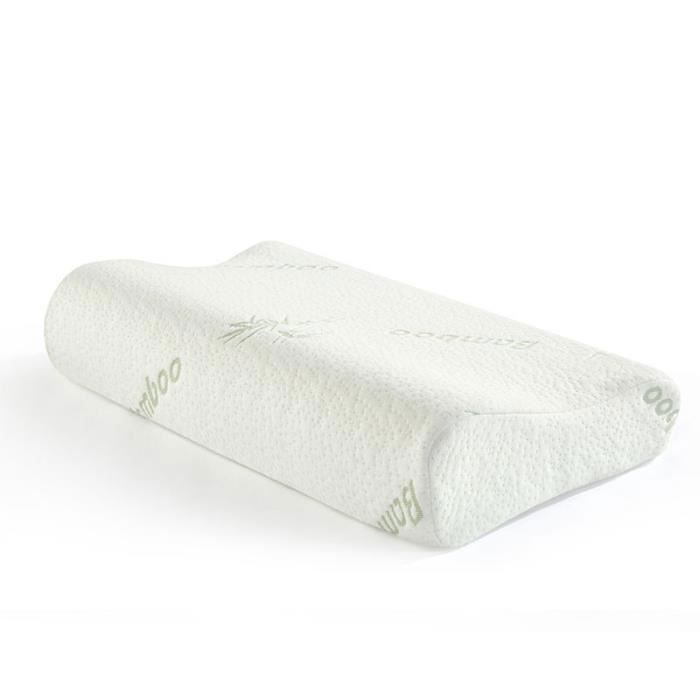 MTEVOTX Oreiller - Oreiller orthopédique - Oreiller Orthopédique Soulagement de la Douleur au Cou 50X30cm