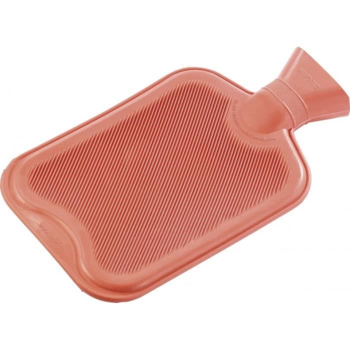 Bouillotte Eau Chaude 2 Litres Avec Caoutchouc Naturel Et Housse Fausse
