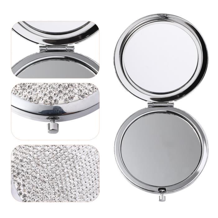 Miroir De Poche De Maquillage - Modèle Noir, Compact Et Pratique à Transporter - Neuf Dans Son Emballage