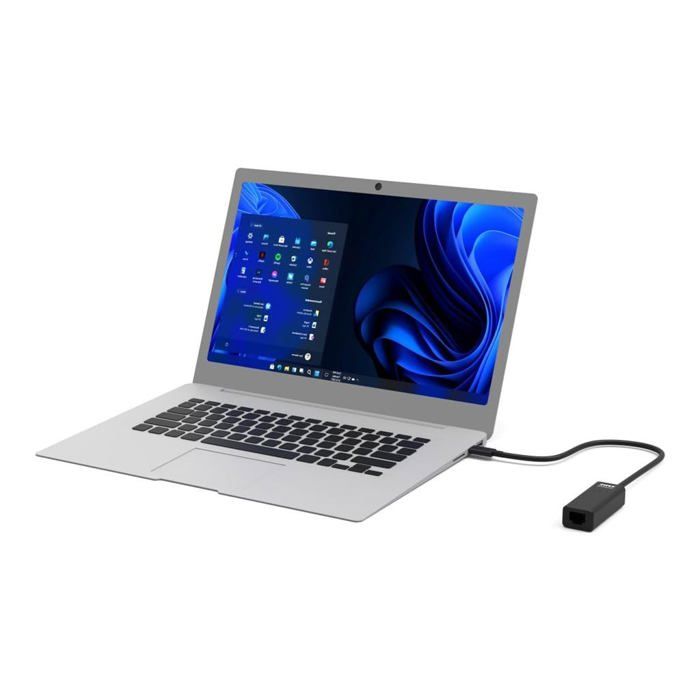 PORTDESIGNS Convertisseur USB Type C vers RJ-45 - Compatible Windows / Mac OS X / Linux - Câble 30cm