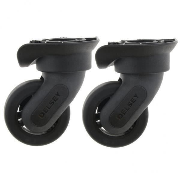 Roues De Remplacement Pour Valise - Dimensions 51 X 14 Mm (2 X 0,6 Pouces), Caoutchouc Noir, Jeu De 2, Neuf