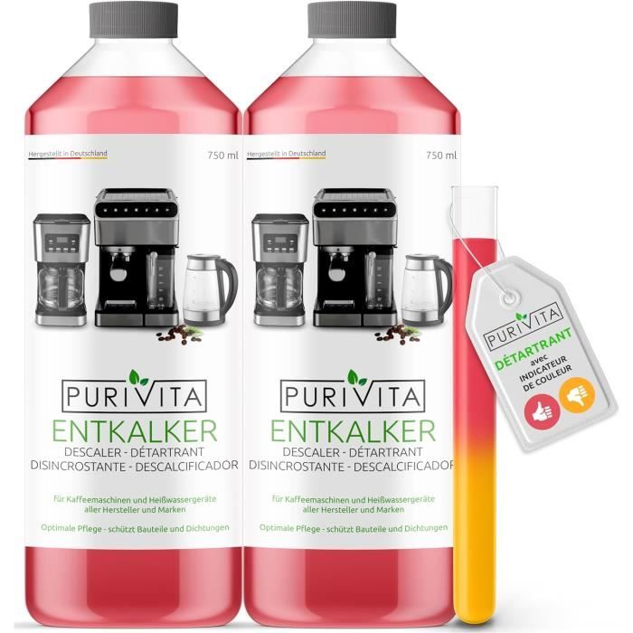 Détartrant Machine à Café - 20 Tablettes - Compatible Delonghi, Jura, Philips, Etc. - Action Puissante & Facile