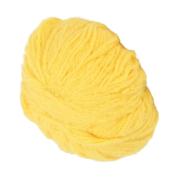 Fil à Tricoter Albouy En Laine Jaune – Pelote Cône De 1Kg290, Mohair – Neuf, Origine Italie