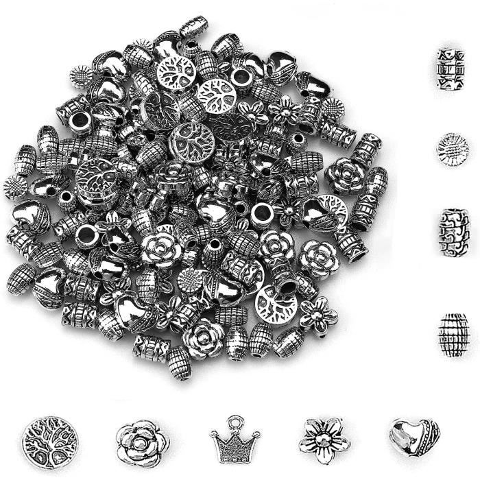 Lot De 100 Perles Intercalaires Acrylique 3mm - Trous De 0.8mm - Parfait Pour La Création De Bijoux