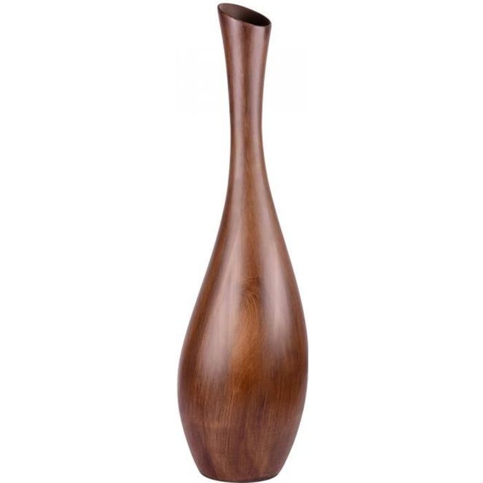 Vase 80 cm effet bois Kalypsos NEURE Marron
