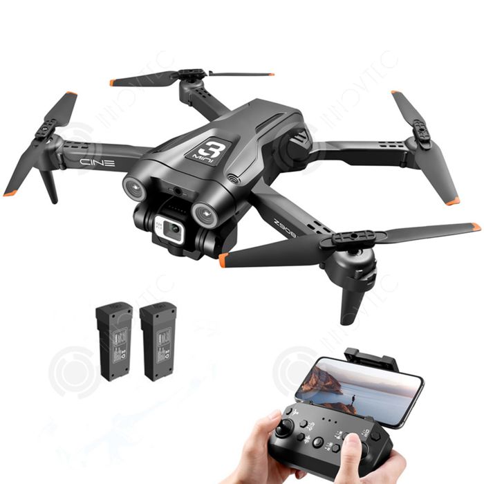 Drone RC V53 – Écran 4.5 Pouces, Double Caméra 8K, évitement Obstacles, 4 Batteries – Vol Stable, Débutant
