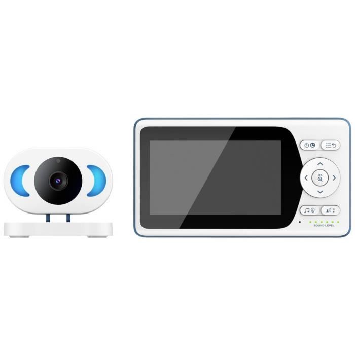 Babyphone avec caméra Wi-Fi 2.4 GHz - TELEFUNKEN - VM-F400 - Numérique - Écran couleur - Rechargeable USB