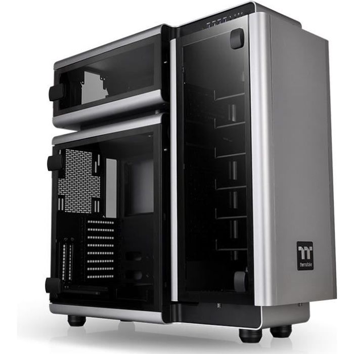 THERMALTAKE Level 20 – Boitier Super tour Gaming E-ATX – Verres Trempéd – 3x140mm RGBPlus – Gris Sidéral