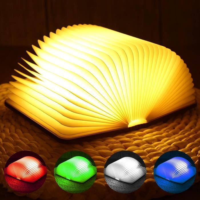 Lampe De Lecture Ambre Pour Livres Au Lit - 3 Modes D'éclairage - Lampe De Lecture à Clipser Avec Batterie Rechargeable Et Port USB C - Lumière Ambrée Saine Pour Les Yeux