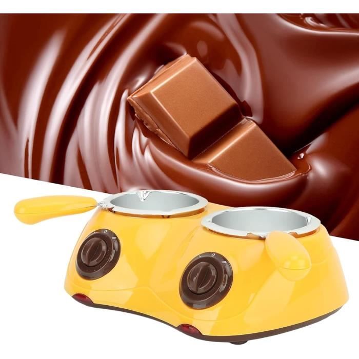 Bain-Marie Chocolat Fayelong 6L - 2 Réservoirs Acier Inox - 600W - 220V - Pour Fontaine à Chocolat Ou Pâtisserie
