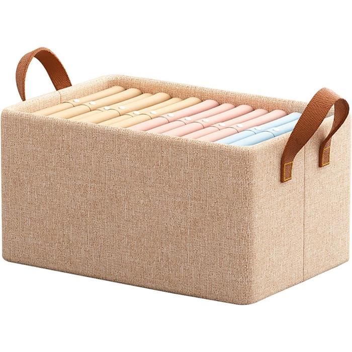 Boîte Rangement Tissu Avec Fenêtre - Organisateur Tiroir Pliable 41x28x17 Cm - Pour Placard Et Chambre