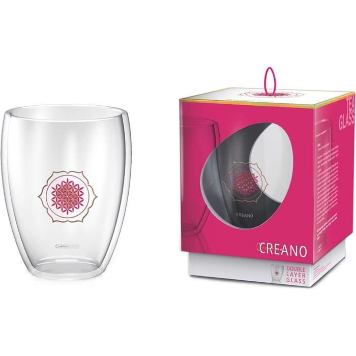 Verre à Thé Et Café Glasmark KROSNO 1992 - 300 Ml, Poignée Noire - Lavable Au Lave-vaisselle