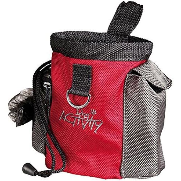 Sac à collation - TRIXIE - Baggy 2-en-1 - Ø 10 x 13 cm - Couleur aléatoire - Pour chiens
