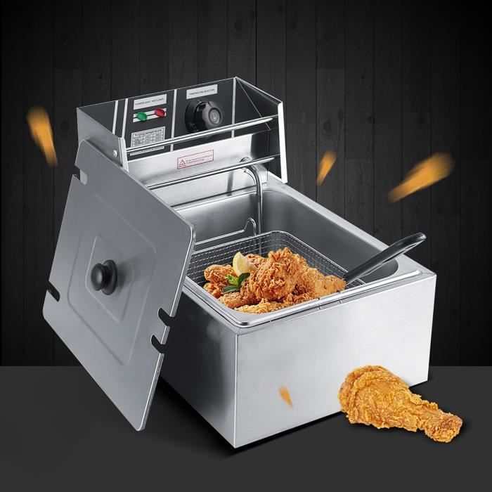 Mini Friteuse En Acier Inoxydable 304 Avec Tamis Filtrant - Portable, Pour Maison, Pique-nique, Voyage