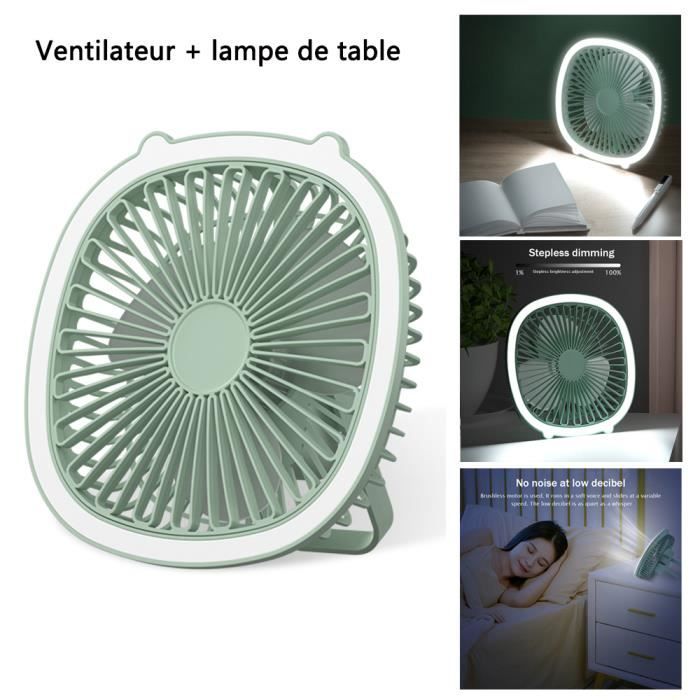 CSPARKV Ventilateur USB, 10000 mAh Rechargeable Batterie Ventilateur, 4