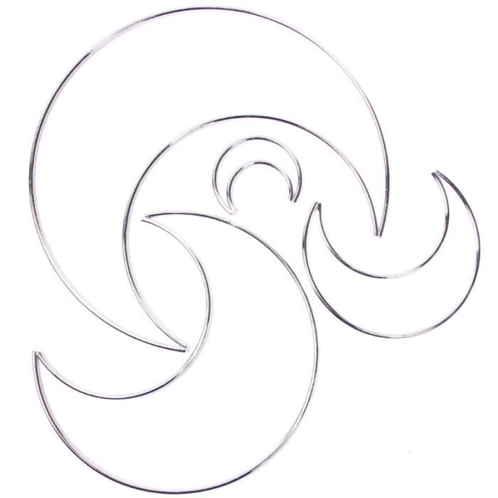 PATIKIL Lot De 6 Anneaux Attrape-rêves De 5,1 Cm, Couronne Florale En