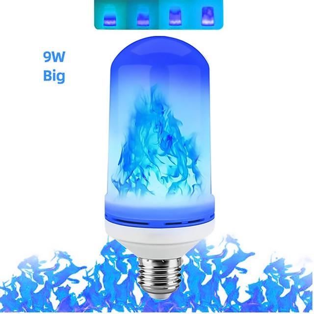 AMPOULE LED,9W Blue FlameE26Ampoule Led E27 Épis De Maïs, Lampe