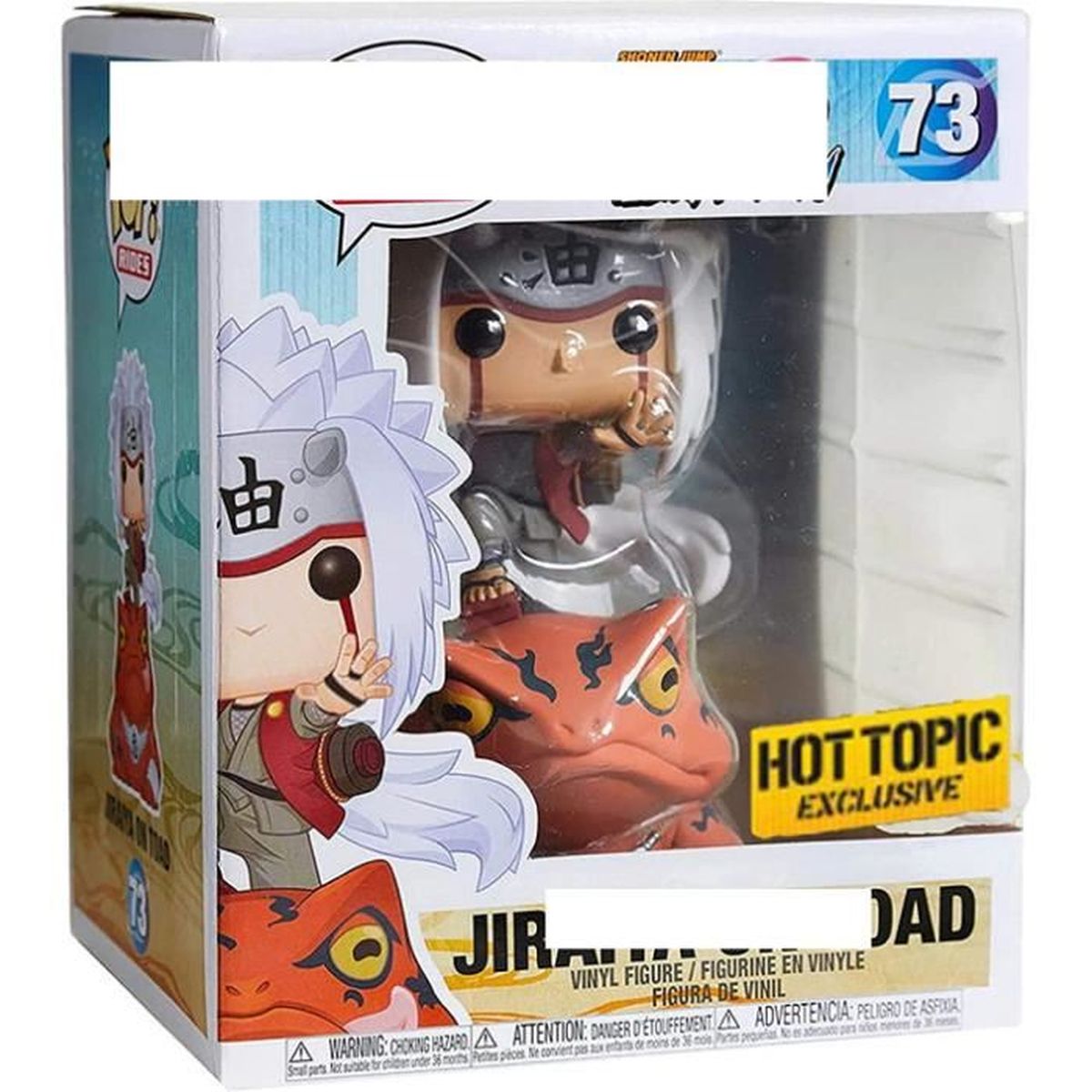 Qwead Pop Naruto Jiraiya on Toad # 73 Action Figure Collection Modèle Jouet avec Boîte