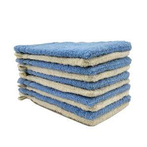 Lot De 10 Gants De Toilette 15x21 Cm 100% Coton - Marine, Qualité 500 G/m², Oeko-Tex