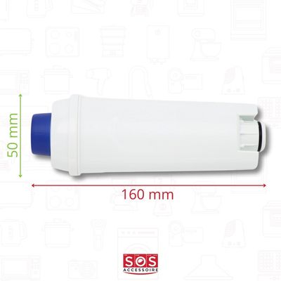 Sillar Lot 5 Filtres à Eau Delonghi DLSC002 SER3017 + Détartrant 1L - Compatible ECAM ESAM Dinamica