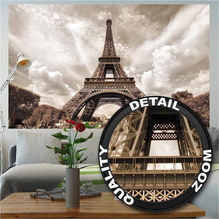 DEKORY - Tour Eiffel Paris Décoration Murale en métal - 61x78 cm - Objets  déco - Rue du Commerce