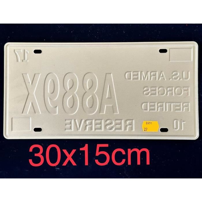 Lot De 10 PLAQUES D' IMMATRICULATION De Voiture USA En