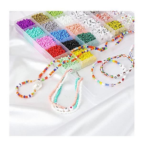 Perle Plate pour Bracelet Kit Bricolage Enfant, Perles pour Bijoux Perles  Heishi Kit Bracelet, Perle Pastel avec Perles Lettre[28] - Cdiscount  Beaux-Arts et Loisirs créatifs