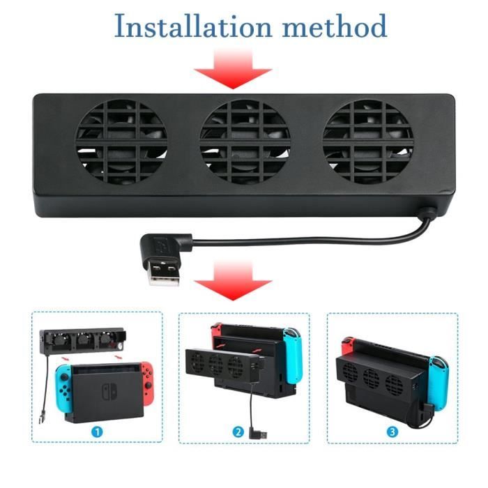 Ventilateur de refroidissement DOBE pour Nintendo Switch - Noir - Autre  accessoire gaming - Achat & prix