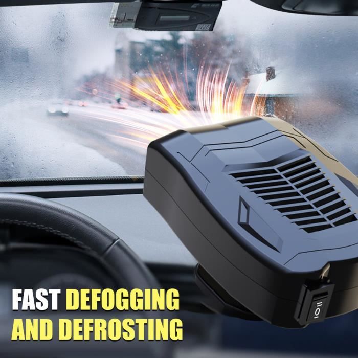 Chauffage Voiture 12v 150W - Ventilateur 2-en-1 Chauffage/refroidissement - Dégivrage Pare-brise Rapide Dégivreur Voiture